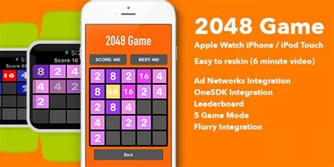 2048 For Apple Watch And Iphone App Source Code Codester