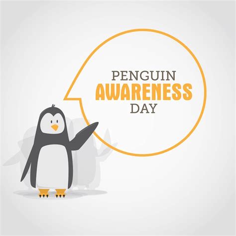Premium Vector Penguin Awareness Day