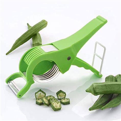 Kuber Industries Plastic 2 In 1 Vegetable And Fruit Multi Cutter And Peeler