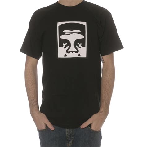 Camiseta Obey Half Face Icon Bk Comprar Online Tienda Fillow