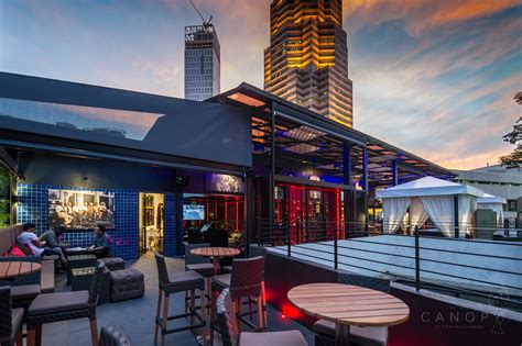 With incredible views and even better drinks, we've put together a guide to london's top 10 these huge roof gardens in this kensington rooftop bar are a little more prestigious and pricey than the others on our list but worth going to on a special. Canopy Rooftop Bar & Lounge - Discover the Best Bars in ...