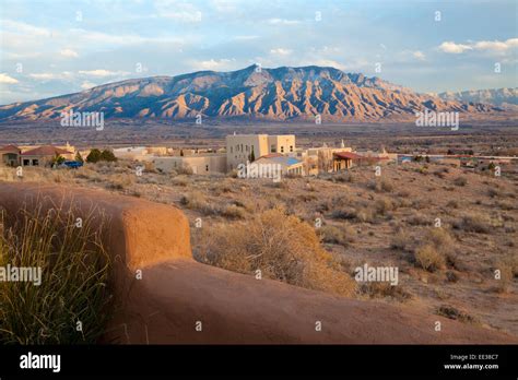 View Of Sandia Mountains Albuquerque New Mexico Stock Photo Alamy