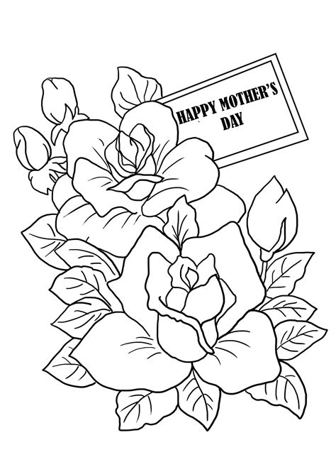 Printable Mothers Day Coloring Pages