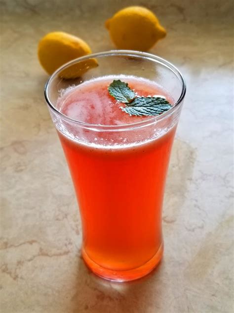 Strawberry Mint Lemonade Recipe Raw Vegan Healthy Cold Drink