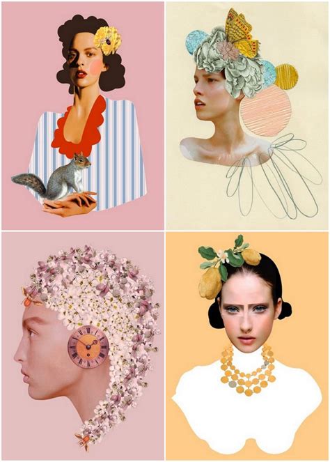 Fashion Illustration Collage Photography Collage