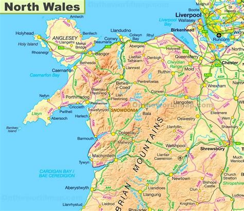 It is our belief that this is the most detailed interactive map of wales on the internet! Map of North Wales