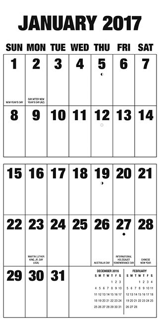 Printable Calendar Large Numbers Calendar 2020 Big Numbers Month