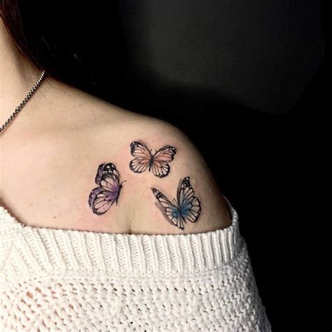 Tatuaje Mariposa Hombro Mujer Tattoos Korean Tattoos Butterfly Tattoo