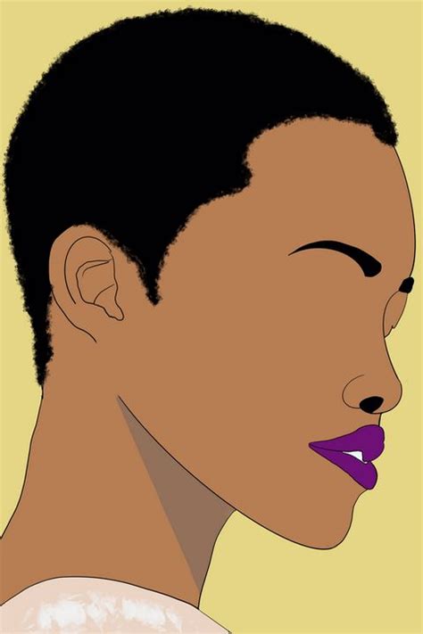 Black Woman With Short Hair Anukumari Verma Digital Art People