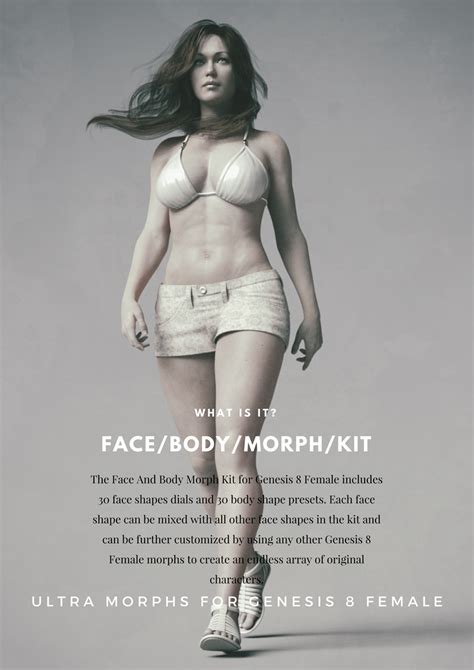 Face And Body Morph Kit For Genesis 8 Female Daz 3d