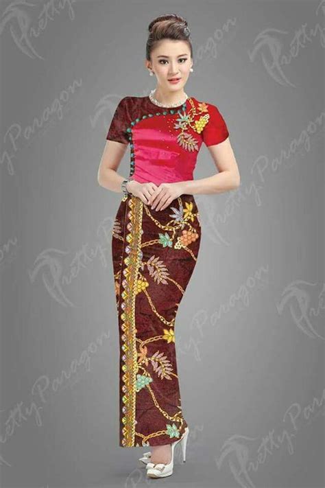 Beautiful Dresses Cambodian Wedding Dress Vietnam Costume Myanmar Dress Design Batik Fashion