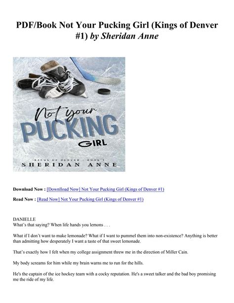 Pdf Download Not Your Pucking Girl Kings Of Denver 1 By Sheridan