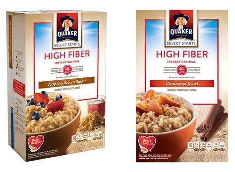 Guar gum is a water thickening agent similar to cornstarch used to thicken the oatmeal after adding wat. Quaker Apple Cinnamon Oatmeal Nutrition Label : King Soopers Quaker Super Grains Apples And ...