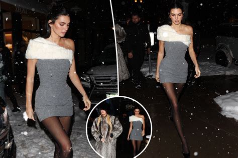 Kendall Jenner S Aspen Style A Furry Fashion Statement On Snowy Streets