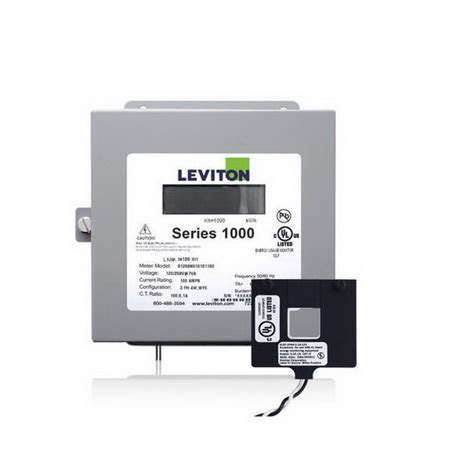 Leviton 1k120 1w Series 1000 Split Core Submeter Kit Large Lcd Display