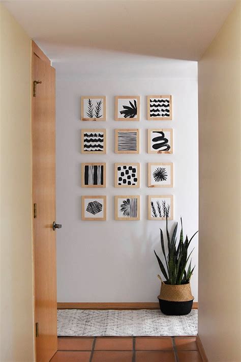 Learn How To Create A Gorgeous Artistic Hallway Gallery Wall Using