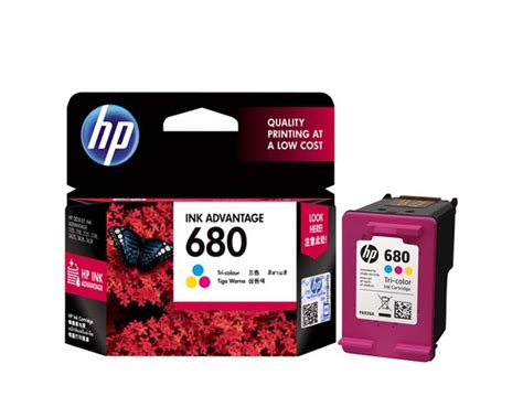 Hp 680 black original ink advantage cartridge (f6v27aa). HP 680 Original Tri-color Ink Advantage Cartridge - The ...