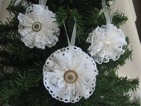 Lace Christmas Ornaments