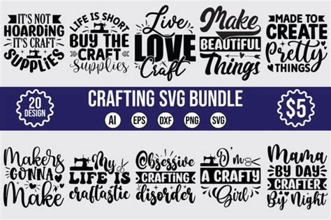 Crafting Svg Design Bundle Graphic By Teebusiness Creative Fabrica