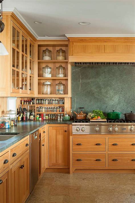 This color is classic and gorgeous and is frequently paired with white cabinets. Light Color Cabinets with Green Soapstone Countertops. in ...