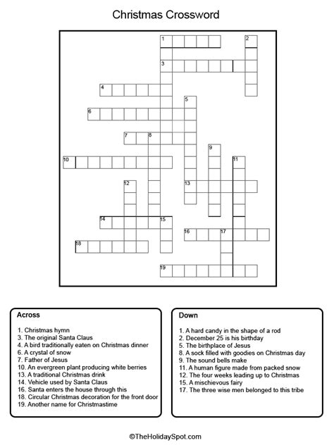 Free printable crosswords medium is a great strategy to quickly, effortlessly and beautifully dress your things. christmas crossword www.bogglesworldesl.com