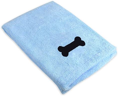 Dii Bone Dry Microfiber Dog Bath Towel With Embroidered