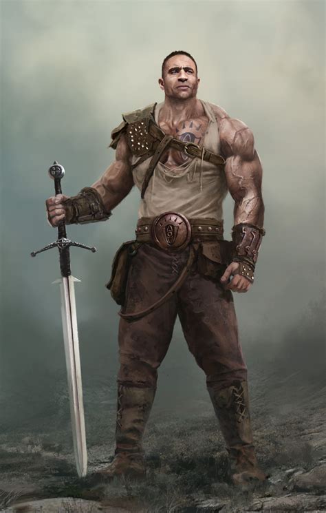 Artstation Holy Warrior Tomasz Ryger Heroic Fantasy Fantasy Male