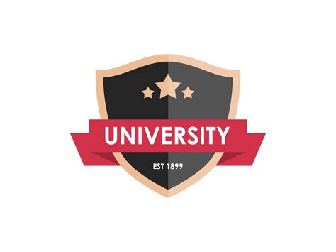 Free Download Template University Badge Emblem Logo Design