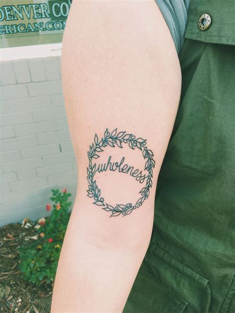 My Tattoo Olive Wreath And Wholeness Tattoos I Tattoo Infinity Tattoo