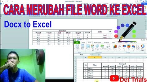 Cara Mengcopy Dari Word Ke Excel Ilmu