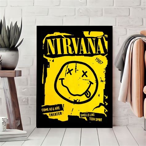 quadro decorativo nirvana rock n roll elo7 produtos especiais