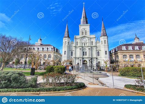 Beautiful Saint Louis Cathedral In The French Quarter New Orleans