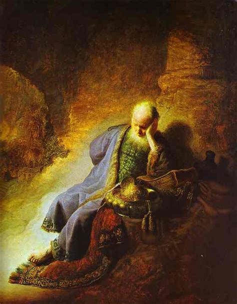 Rembrandt The Prophet Jeremiah Mourning Over The Destruction Of Jerusalem