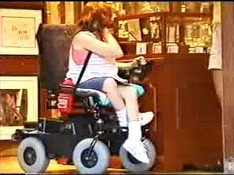 Augustine, have longer runners that can get caught in the wheels. Electric wheelchair woman - YouTube
