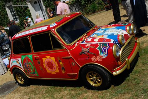 World Of Classic Cars George Harrisons Psychedelic Mini Made A Big