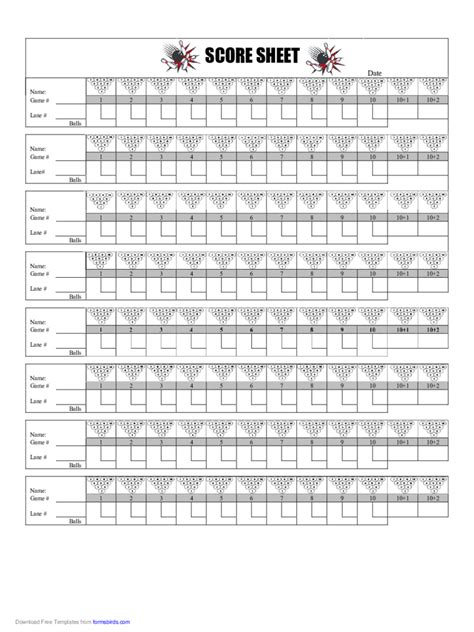 2018 Score Sheet Fillable Printable Pdf And Forms Handypdf