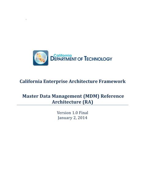 Master Data Management Mdm Reference Architecture Ra Docslib