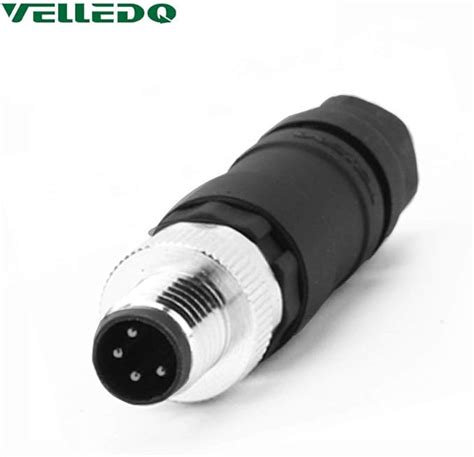 Velledq Industrial Field Wireable M8 Sensor Connector 4 Pin