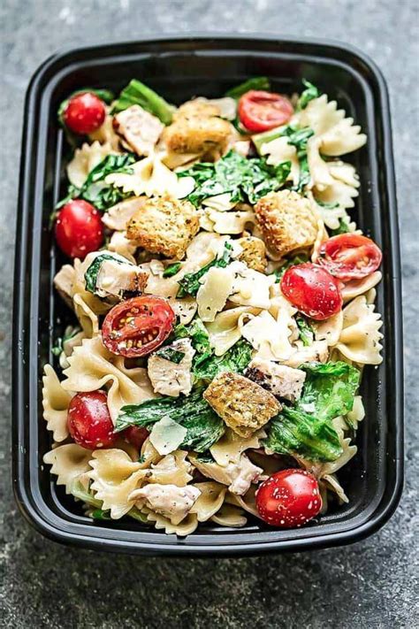 The best way to freeze pasta salad is to store it in the freezer right away. Chicken Caesar Pasta Salad - the best for summer parties ...