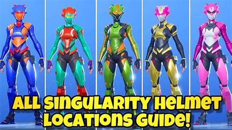 All 5 Singularity Helmet Locations Fortnite Battle Royale Singularity