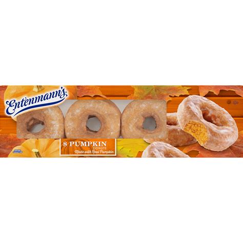 Entenmanns Pumpkin Donuts 8 Count 16 Oz