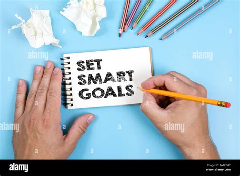Set Smart Goals Stock Photo Alamy