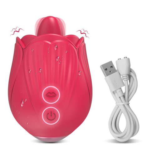 Rose Vibrator Clit Sucking Licking G Spot Dildo Oral Adult Sex Toys For Women Us Ebay