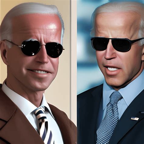 Joe Biden Wearing Aviator Glasses Hyper Detailed · Creative Fabrica