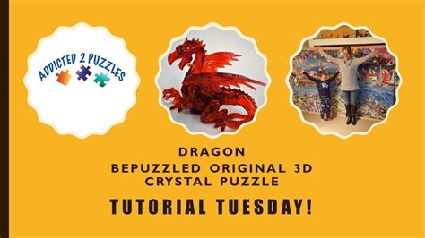 The purple dragon deluxe crystal puzzle from bepuzzled features a fierce yet regal beast, guarding its marble egg. Dragon 3D Crystal Puzzle Tutorial by Bepuzzled - YouTube