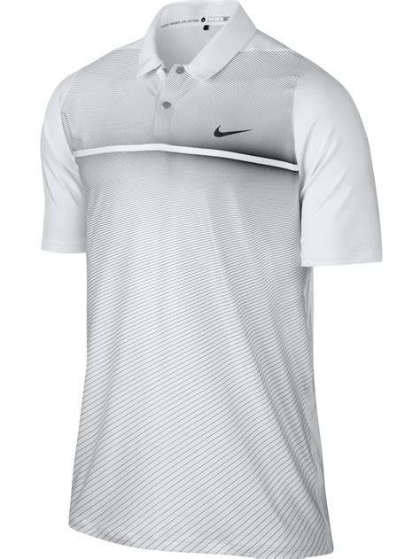 New Nike Tw Vl Max Hypercool Print Polo Whiteblack Large Golf Shirt