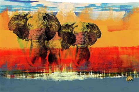 The Last Elephants Mixed Media By Artist Jabu Fine Art America