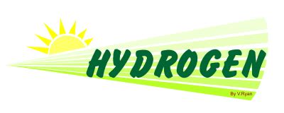 Blue and gray green hydrogen comes from fossil fuels. Logo / Style of Writing - The Hydrogen Powered Car