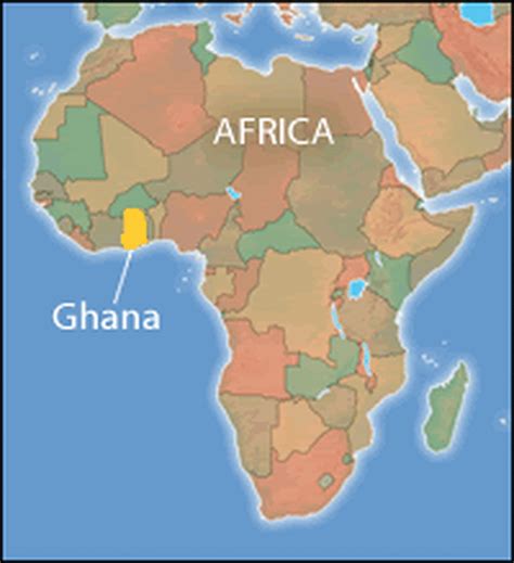 Ghana Map Travelsfinderscom