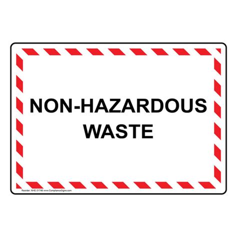 Industrial Notices Information Sign Non Hazardous Waste